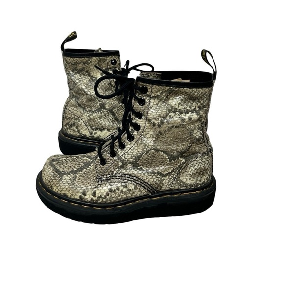 Dr.Martens DMs 1460 Vintage 90’s SnakeSkin wedge platform England Boots US6 - Picture 9 of 14
